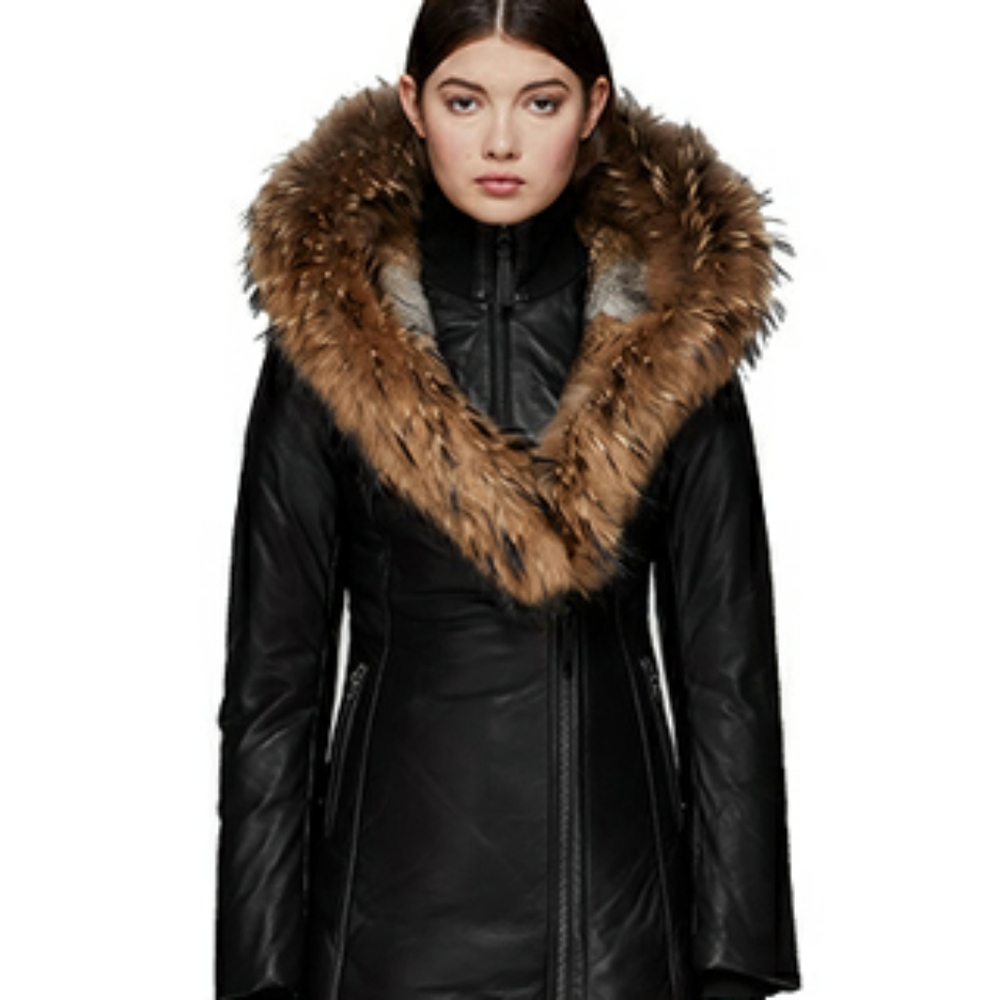 Women mackage jacket coat fur